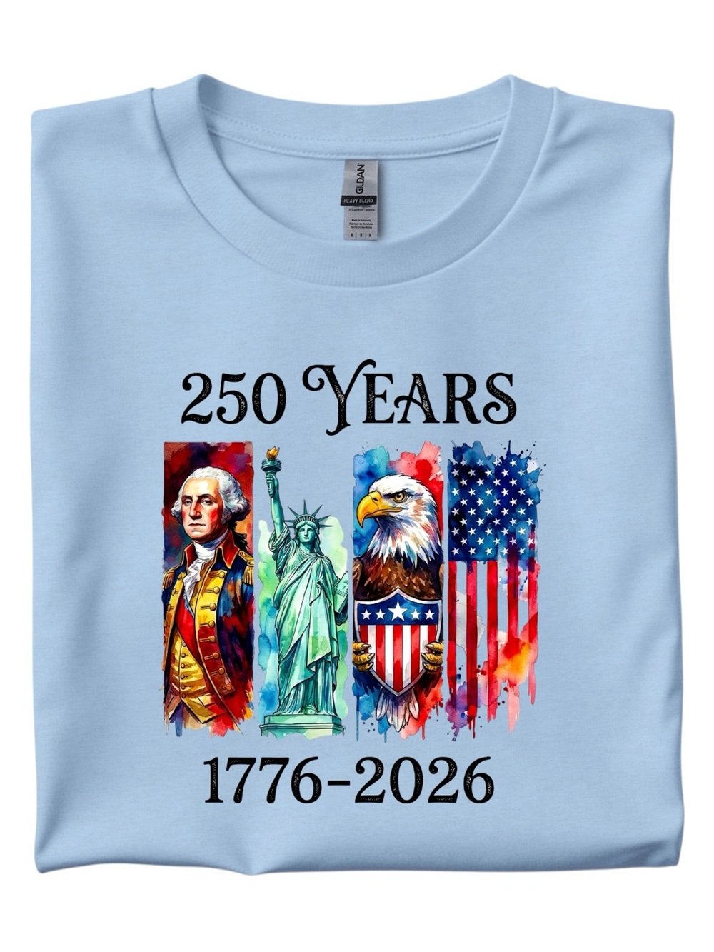 250 USA Aniversary T-shirt patriotic New S M L XL USA unisex (S)